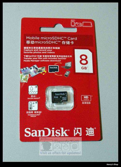 Brand new SanDisk 8GB micro SDHC Card