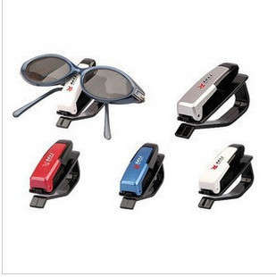 Car Vehicle Black Plastic Eyeglass Sunglasses Clip Rack