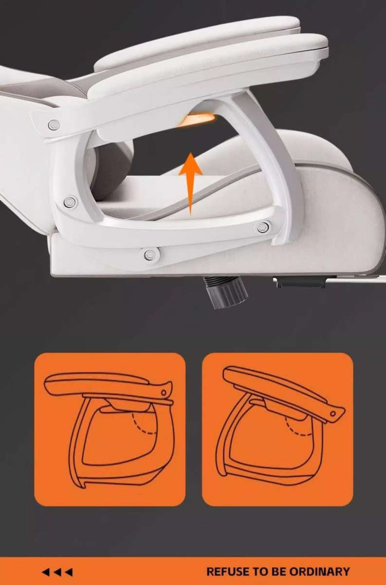 High Back Gaming Chair with footrest - Blue