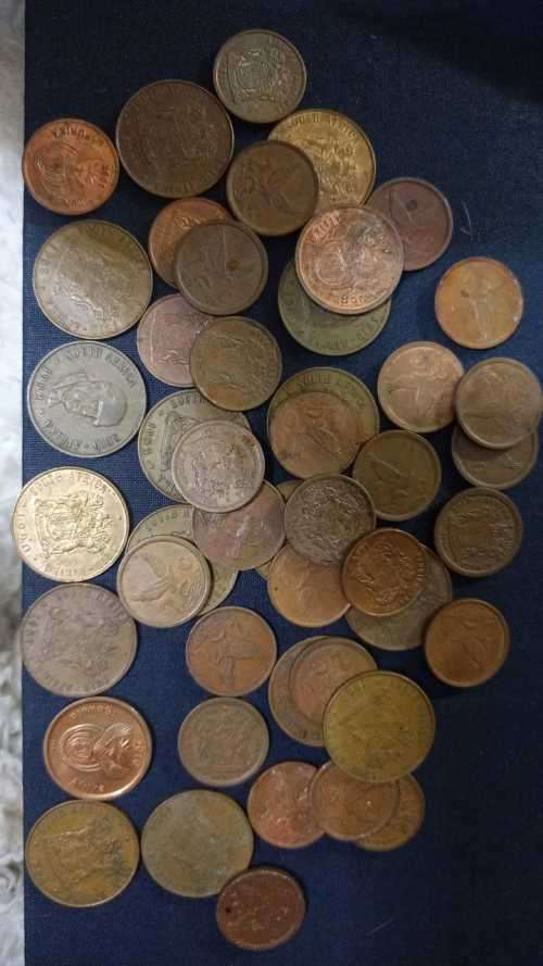 42 x  two cent coins South Africa  2c