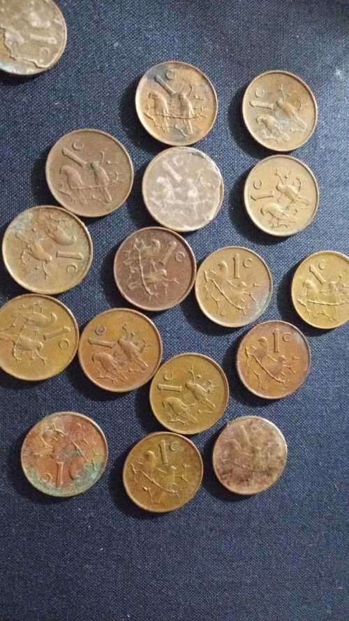 1 cent South Africa x17