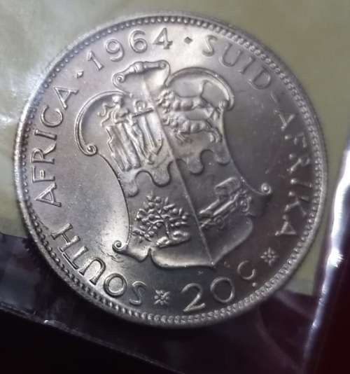 Republic proof silver 20c 1964