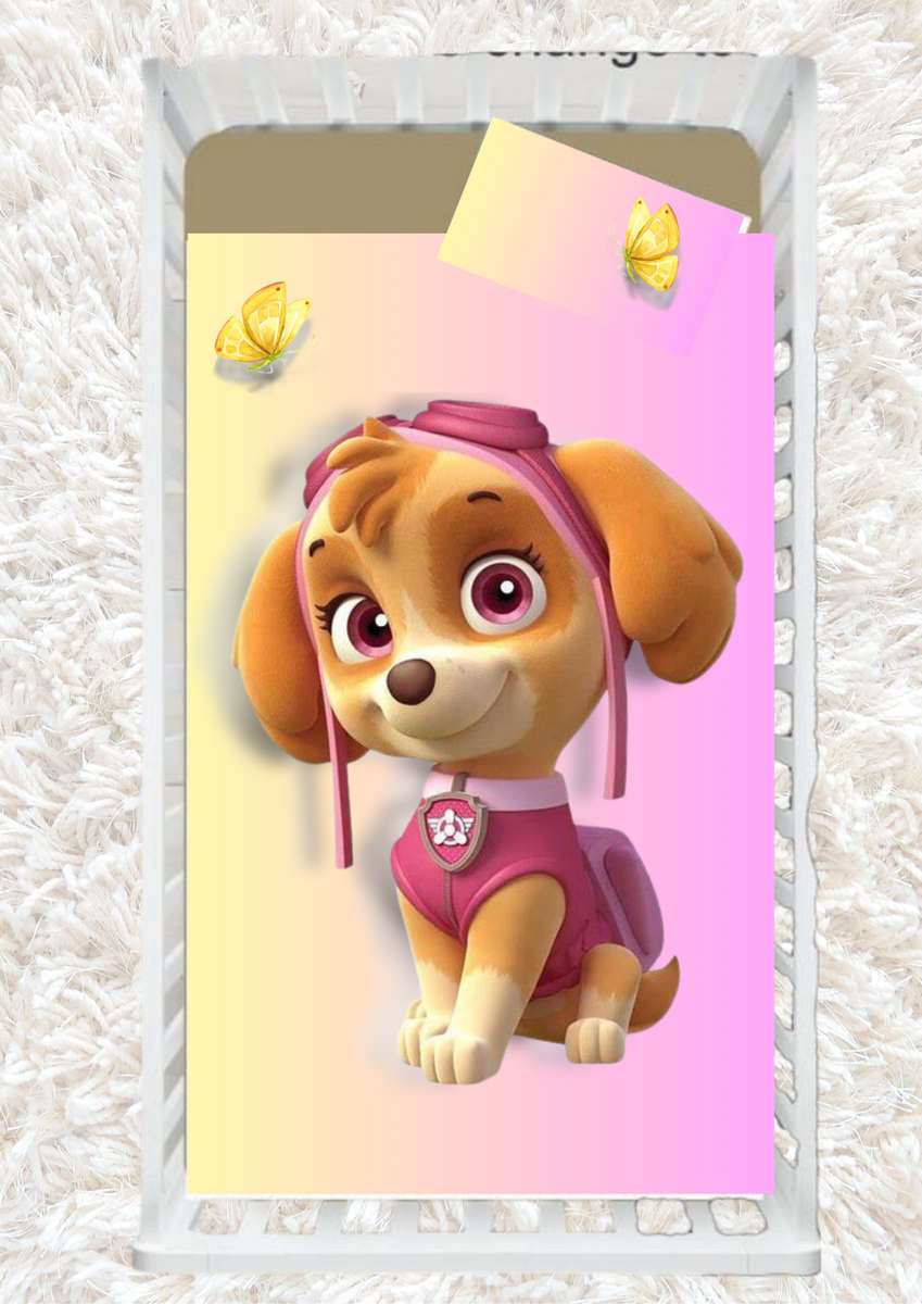 Paw patrol Baby comforter set custom made, add name or words for free