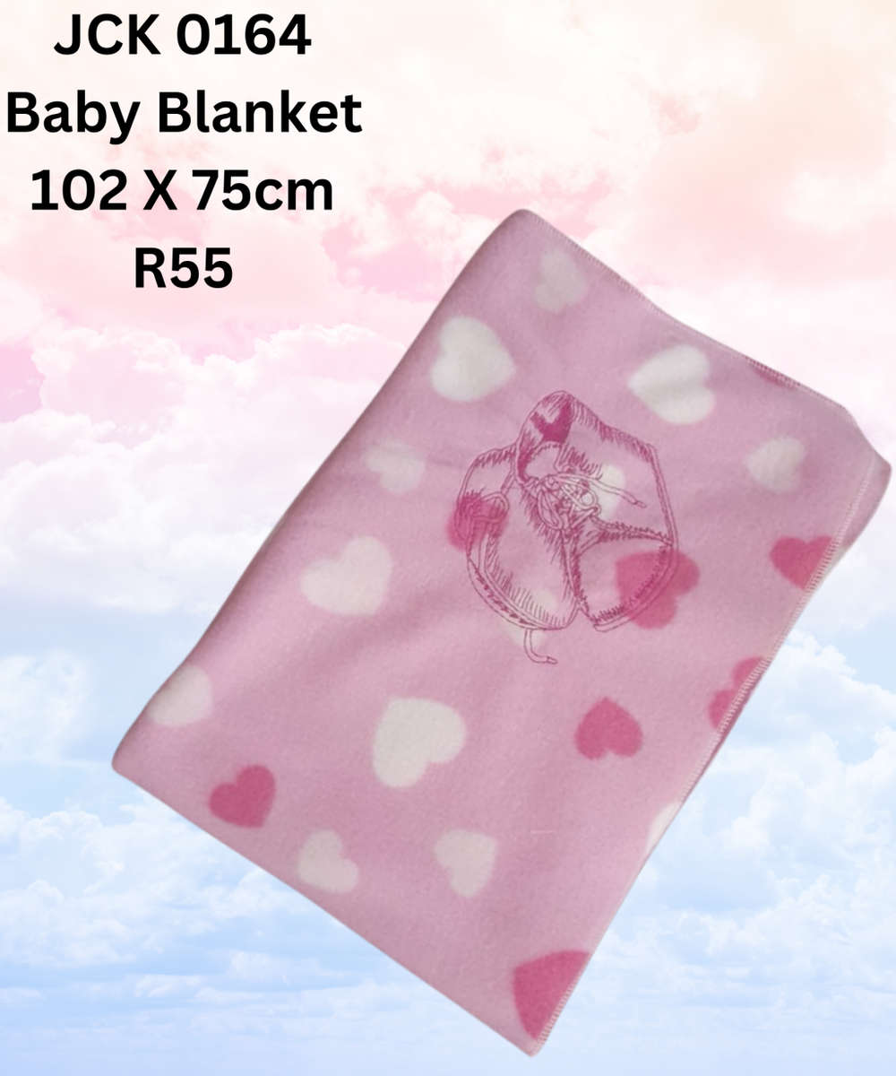 Baby blanket - fleece - Warm fleece Pink