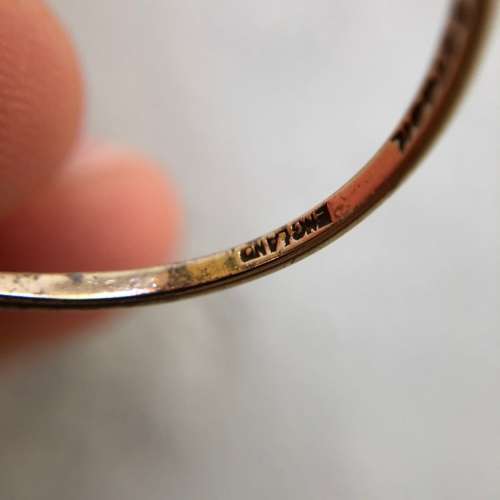 Beautiful Late Victorian/Edwardian 9ct Gold/Silver Red Paste Ring