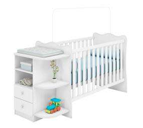 Linx Baby Crib and Corner Chest white