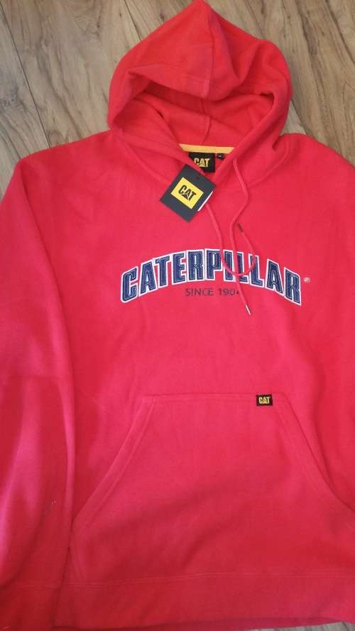 ORIGINAL - CAT (CATERPILLAR) - X-Large - Brand New - HOODIE (Red)