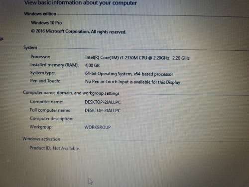 HP Probook 4530s - Core i3 - 700GB hard drive - Please Read