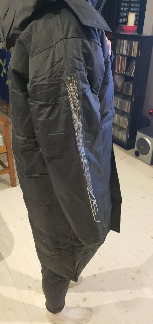 NIKE Long Bomber Jacket Super Slim Fit - XXX-Large - Brand new - with tags (Black/Grey Writing)