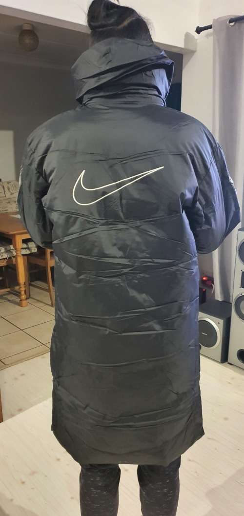 NIKE Long Bomber Jacket Super Slim Fit - XXX-Large - Brand new - with tags (Black/Grey Writing)