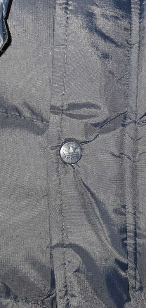 ADIDAS Long Bomber Jacket Super Slim Fit - XXX-Large - Brand new - with tags (Navy/Green Writing)