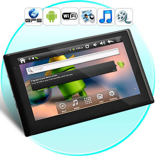 CyberNav - Android 2.2 Tablet GPS Navigator with 7 Inch Touchscreen (WiFi, 4GB, FM Transmitter)