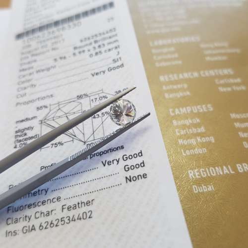 0.85ct Brilliant Round Diamond