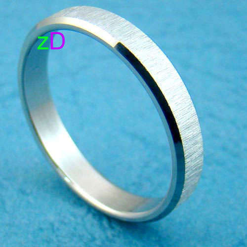 B8829 Wedding Silver 316L Stainless Steel lady Ring Sz9