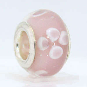 5 X 925 silver glass bead charms fit biagi IW65