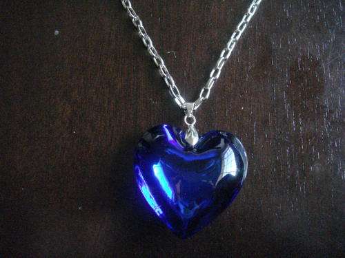 Stylish Purple Heart Pendant Necklace