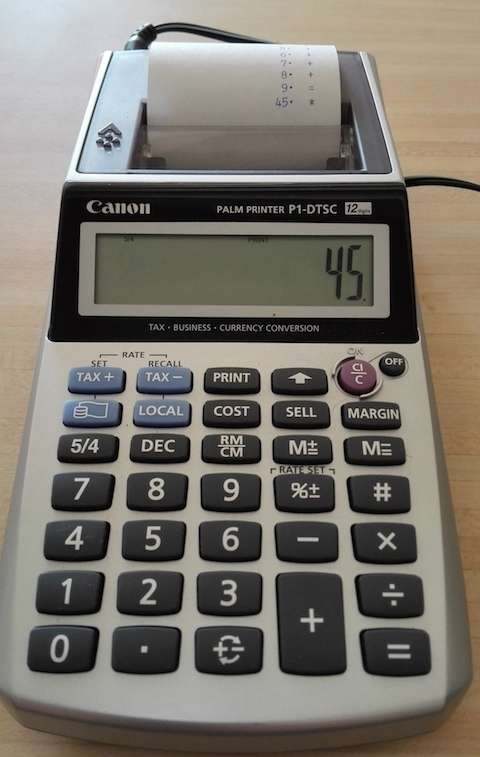 Canon P1-DTSC Printing Calculator