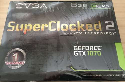 EVGA GTX 1070 SC2 8GB GPU