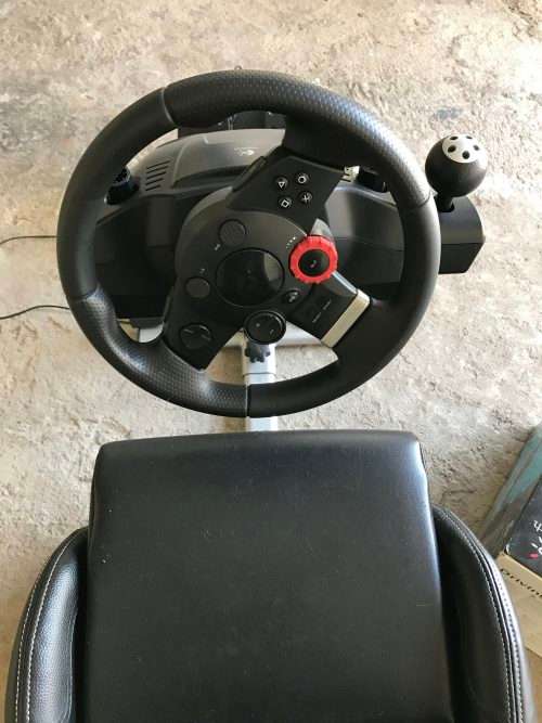 GAMING CHAIR with steering wheel