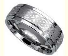 ***R1 NO RESERVE!!*** TRIBAL DESIGN MEN'S STAINLESS STEEL RING SIZE 10