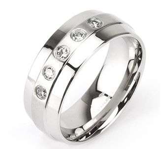 ***SUPER SLEEK MIRROR FINISH ETERNITY STYLE WEDDING BAND sz 5-14