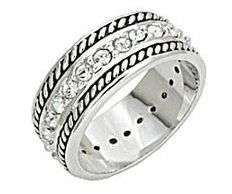 **FREE SHIPPING!**ELEGANT ETERNITY RING!!! - CZ DIAMONDS SET IN 18K WHITE  GOLD GP size 10