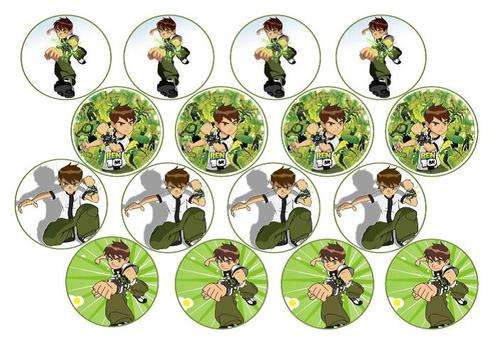 Ben 10 Edible picture Cupcake Toppers