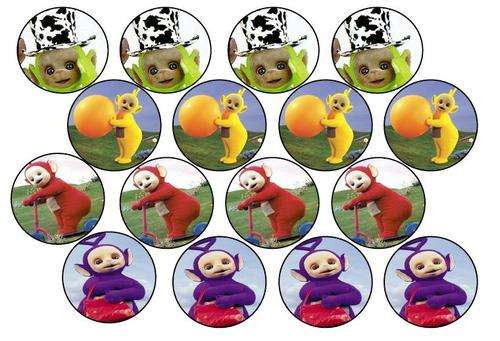 Teletubbies Picture Cupcake Toppers