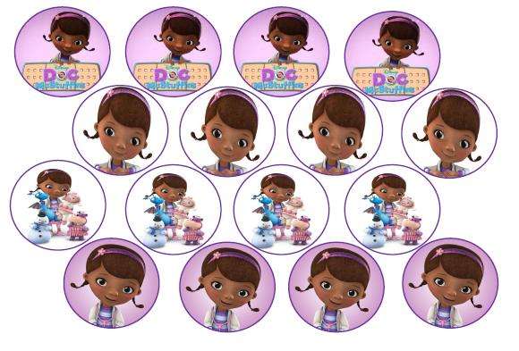Doc McStuffins Edible Picture Cupcake Toppers