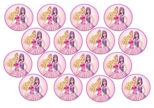 Barbie Popstars Picture Cupcake Toppers