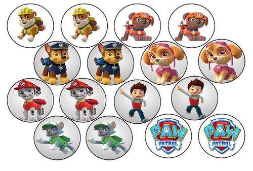 Paw Patrol Edible Picture Cupcake Toppers