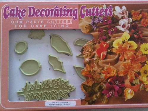 Jem Three - Leaf Cutter Set - Fondant / Gumpaste / Plastic icing Cutters - Cake Decorating Equipment