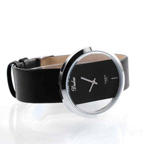 Black ladies watch with transparent dial Local stock!!!