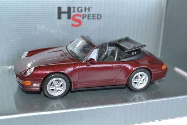 PORSCHE 911 CARERRA CABRIO 1995 - 1:43 New in Box HIGH SPEED