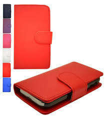 Book Case Pouch For Iphone 5 / 5s - Red