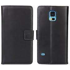 Samsung Galaxy S5 Flip Case Book Pouch For Samsung Galaxy S5 -  BLACK