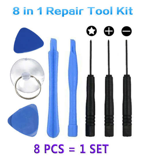Cellphone Tools - 8 in 1 Universal Repair Tool Kit for iPhone 5, 5s, 5c and Samsung Galaxy Phones