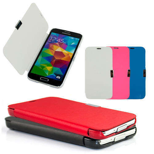 Samsung Galaxy S4 Mini Cover with Magnetic Strip- Ultra Slim  - Black