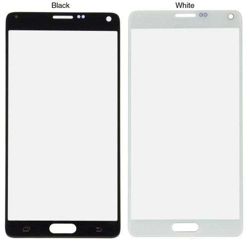 Screen Glass Lens Replacement for Samsung Galaxy Note 4 (Black or White) PLUS FREE Screenguard
