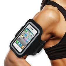 Sports Armband for Apple iPhone 6 PLUS (black with reflective border)