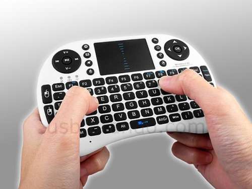 Mini Wireless Keyboard & Mouse Combo (White)