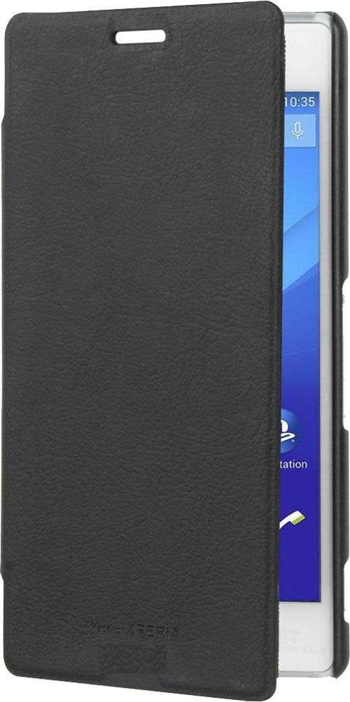 Flip Case Cover for SONY XPERIA M2 AQUA or M4 AQUA (BLACK)