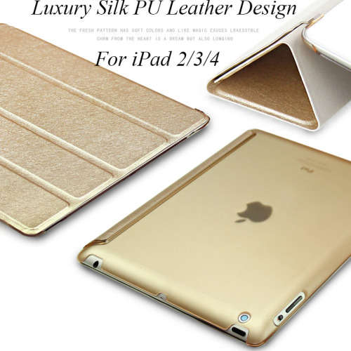 Flip Pouch For Apple iPad 2/3/4 - Gold
