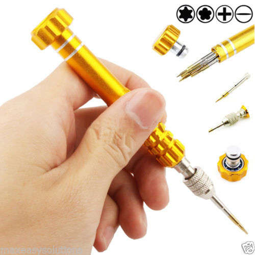 1Pc Gold Series 5 in 1 Screwdriver Repair Kit Set for various models including  iPhone 7 & 7 Plus