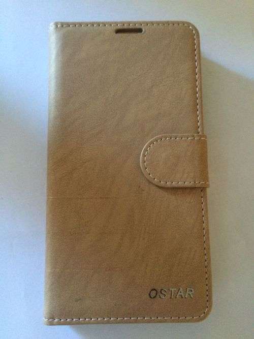 Huawei P8 Lite Book Case Flip Cover - Tan