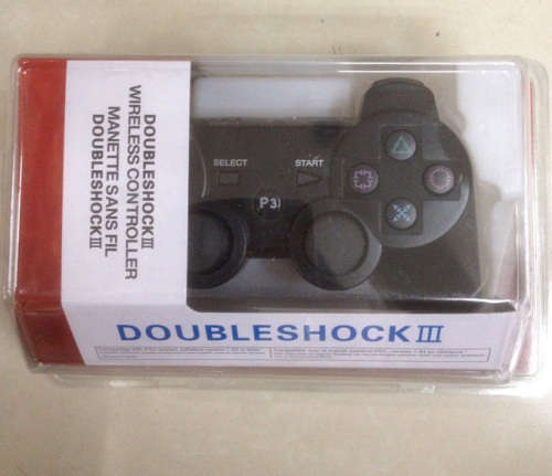PS3 Compatible Dual Shock III Wired Remote Controller - Black