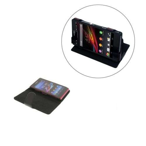 Book Case Flip Cover for SONY XPERIA Z1 - BLACK