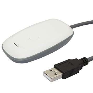 XBOX 360 PC Wireless Gaming Receiver - White
