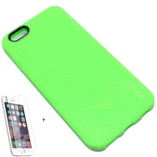 Gel Case For Iphone 5/5s or 6/6s- Green INCLUDING 1 xTempered Glass Protector- COMBO DEAL!
