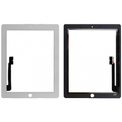APPLE IPAD 3 TOUCH DIGITIZER (Black/White) PLUS TEMPERED GLASS SCREEN PROTECTOR - COMBO DEAL!!!
